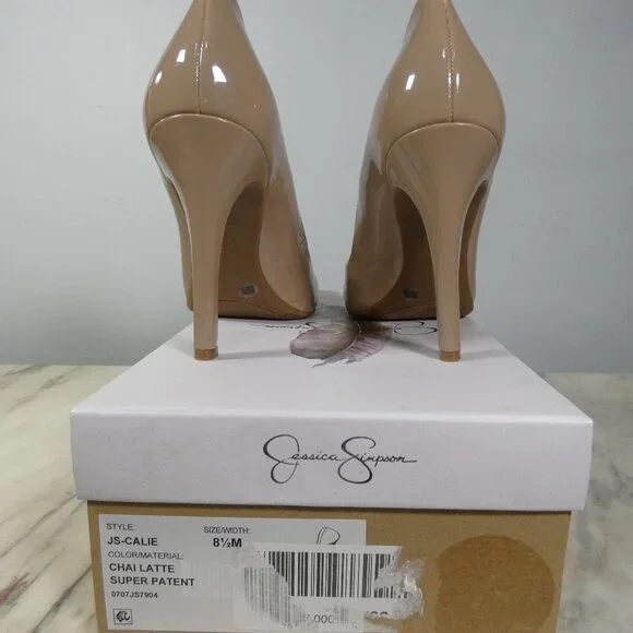NiB Jessica Simpson Womens Calie Pump, chai Latte, 8.5,8.5 M US - Picture 13 of 15